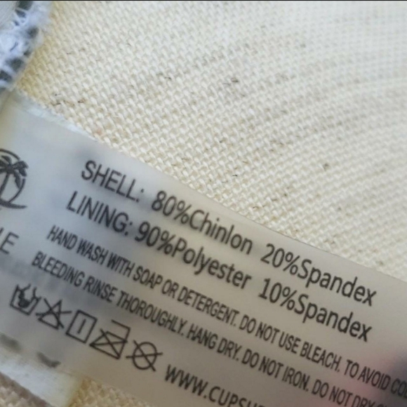 CUPSHE Pink & Green Leaf Print  One-Piece Swimsuit - Large - Picture 8 of 8